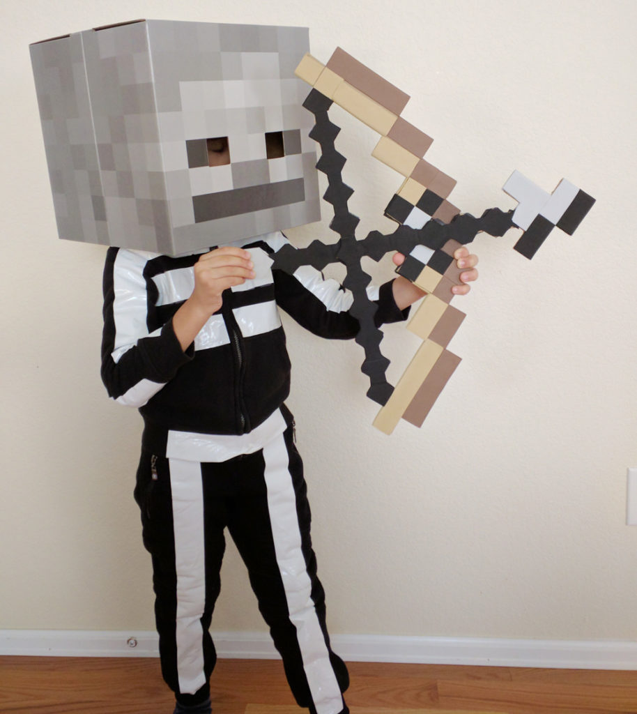 Minecraft Skeleton Kids Halloween Costume Stellar Craftography Minecraft Skeleton Kids Halloween Costume Stellar Craftography